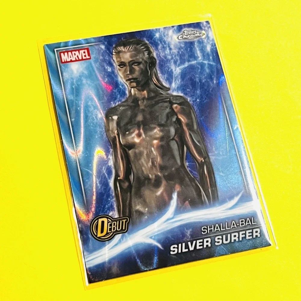 2025 Topps Marvel Studios Chrome Shalla-Bal Silver Surfer‎ Blue RayWave #198